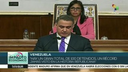 Venezuela: fiscal presenta ante ANC balance sobre casos de corrupción