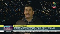 Bolivianos marchan en apoyo a repostulación de Evo Morales