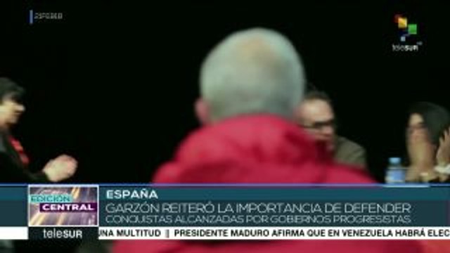 España: realizan acto de apoyo a reelección de Evo Morales en Bolivia
