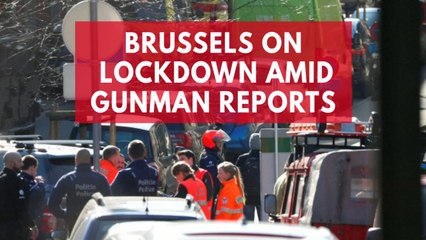 Brussels on lockdown amid gunman reports