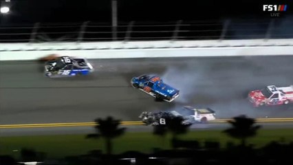 Multi Truck Crash 2018 Nascar Truck Series Daytona