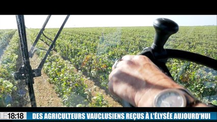 Emmanuel Macron a reçu des agriculteurs vauclusiens à l'Élysée