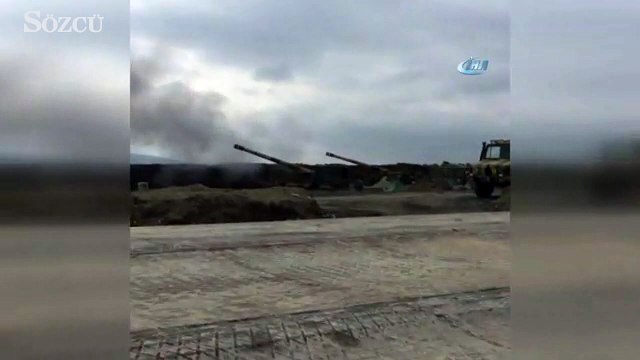 PYD hedefleri ateş destek vasıtalarıyla vuruluyor