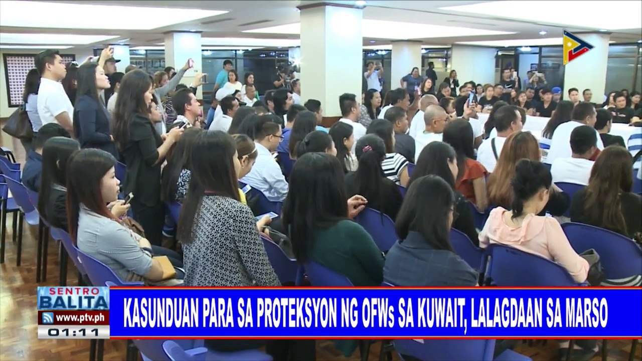 Kasunduan para sa proteksyon ng OFWs sa Kuwait, lalagdaan sa Marso