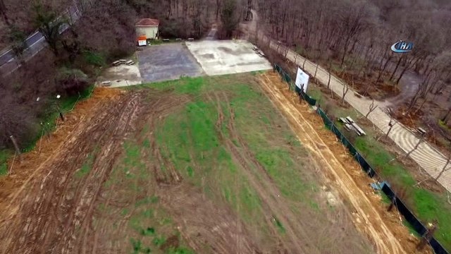 Maçka Parkı'ndan taşınan ağaçların dikildiği Tabiat Parkı havadan görüntülendi