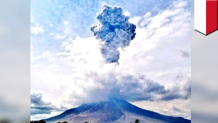 Mount Sinabung blows in Indonesia, creating flight chaos
