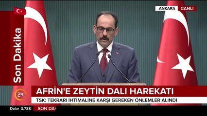 İbrahim Kalın açıklama yapıyor