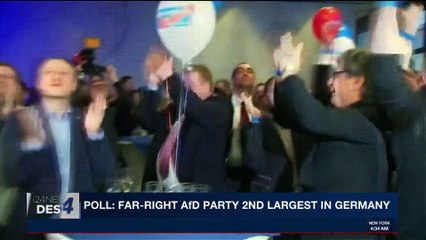 i24NEWS DESK | Poll: far-right AfD party 2nd largest in Germany | Wednesday, February 21st 2018