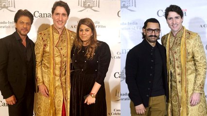 Shah Rukh Khan, Aamir Khan Meet Canadian PM Justin Trudeau And His Family