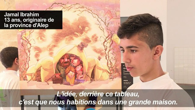 Des poèmes illustrés d'enfants syriens exposés à Beyrouth