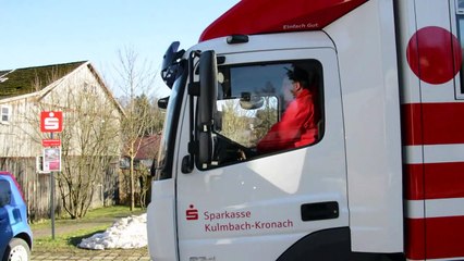 Dans la campagne allemande, la banque tient dans un camion