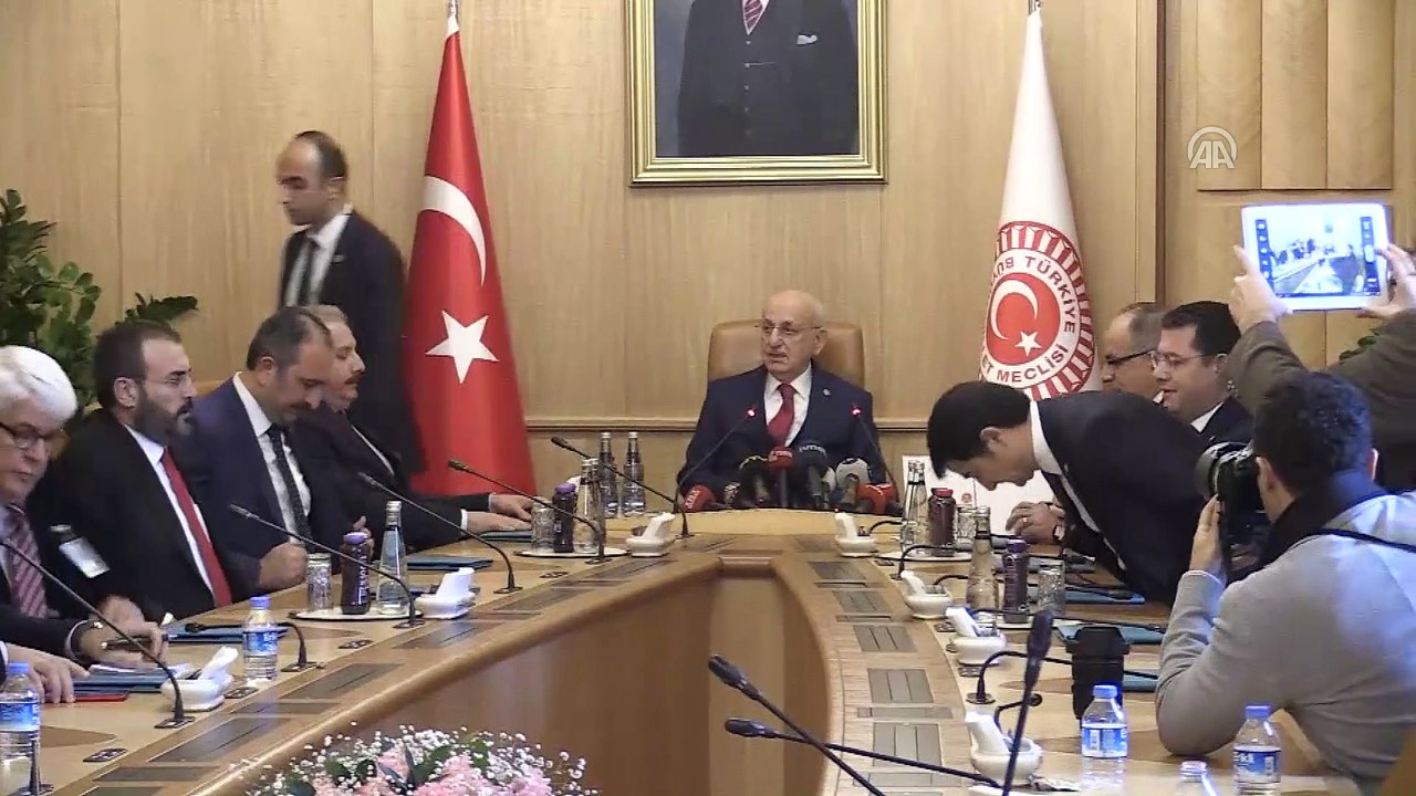 Siyasi partilerin seçim ittifakına ilişkin düzenlemeyi içeren ortak kanun teklifi TBMM Başkanlığına sunuldu - ANKARA