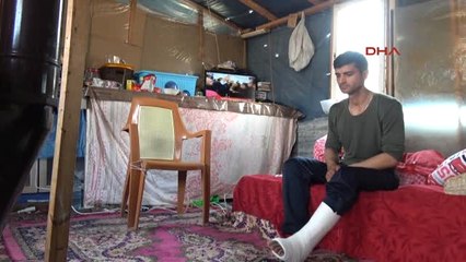 Mersin Afrin'de Ayağı Kırılan Uzman Çavuşu, Gazi Ağabeyi Karşıladı