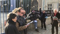 A Angers, une quinzaine de manifestants pour soutenir les migrants