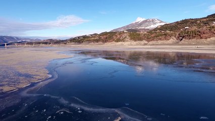 D!CI TV : Drone survol de le queue de Serre Ponçon le 21 février 2018