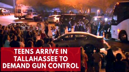 Students arrive in Tallahassee to protest gun laws