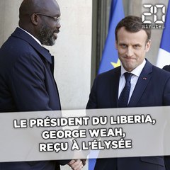 Le président du Liberia, George Weah, a été reçu à l'Elysée