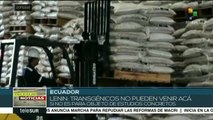 Campesinos ecuatorianos preocupados ante posible acuerdo con EE.UU.