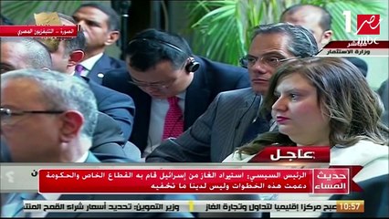 السيسي: استيراد الغاز من "إسرائيل" قام به القطاع الخاص ونسعى لأن نكون مركزا إقليميا للطاقة