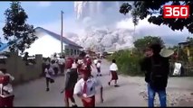 Pamje spektakolare të shpërthimit të vullkanit në Indonezi po bëjnë xhiron e botës (360video)