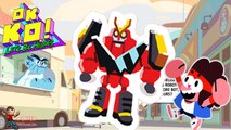 OK K.O.! Let's Play Heroes - Boxmore Bots Randomly Stole Chameleon Jr.'s Robot Toy