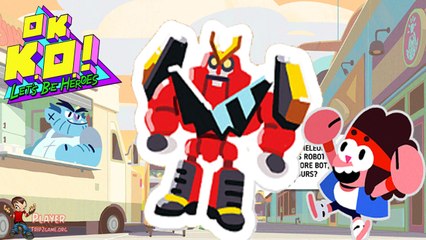 OK K.O.! Let's Play Heroes - Boxmore Bots Randomly Stole Chameleon Jr.'s Robot Toy