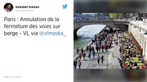 Paris : la justice annule la piétonnisation des voies sur berges rive droite.