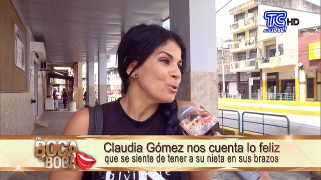 Claudia Gómez nos cuenta lo feliz que se siente de tener a su nieta en sus brazos