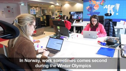 Work comes second in Norway during the Olympics