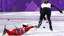 North Korean Skater Intentionally TRIPS Opponent After Falling to the Ice Like a Whole Ass B*tch