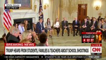 'It's still happening': Parkland survivor sobs in the White House during Trump's mass shooting listening session