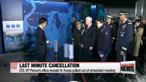 U.S. reveals North Korea cancelled meeting with Pence at last minute