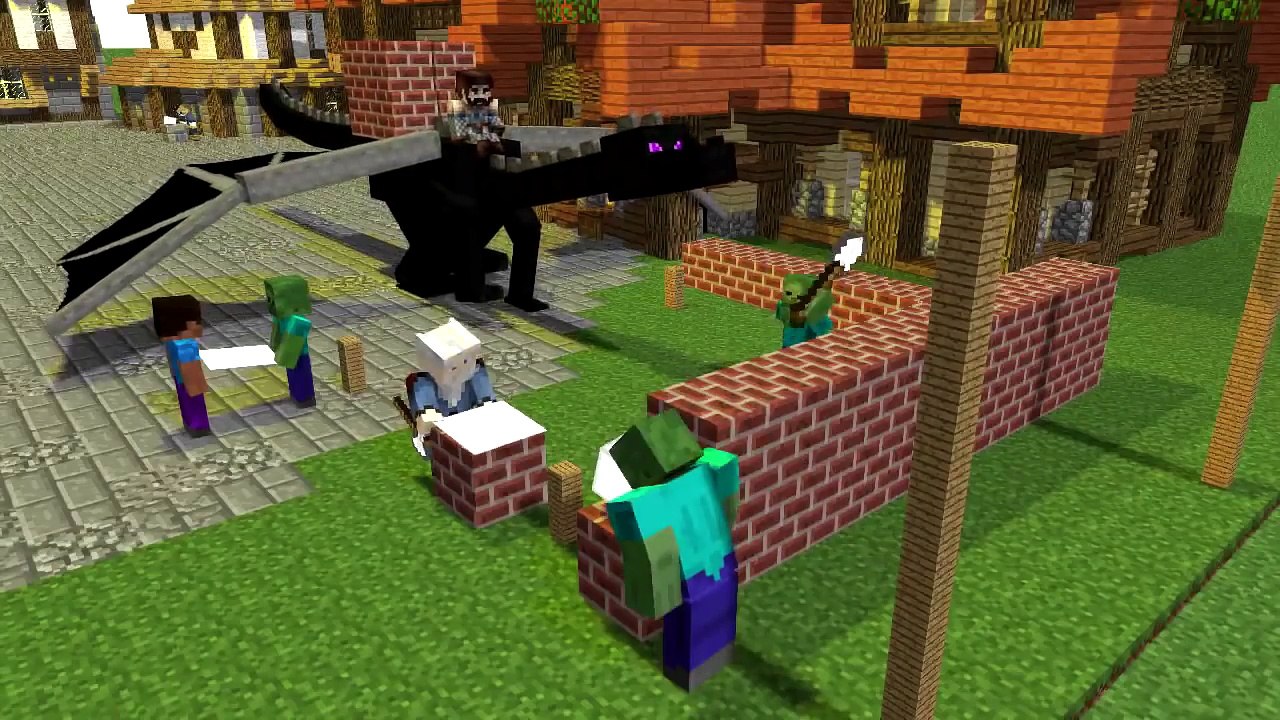 Herobrine vs Zombie Life - Minecraft Animation