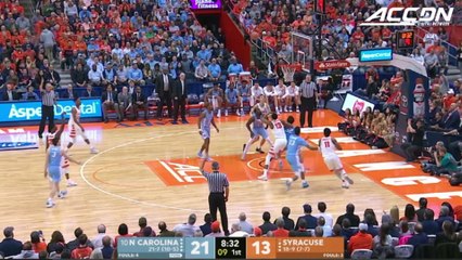 North Carolina vs. Syracuse Basketball Highlights (2017-18)