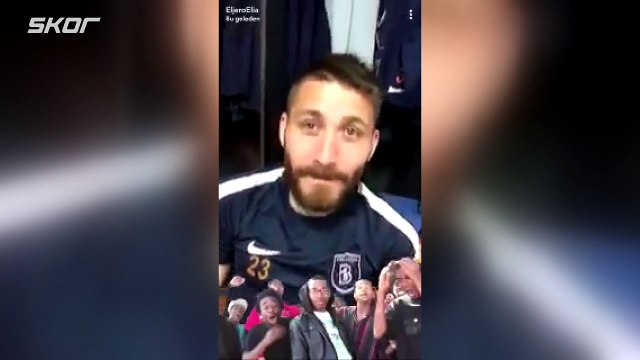 Başakşehir soyunma odasında Beşiktaş tezahüratı