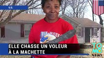 ATTAQUE À LA MACHETTE: Cheryl Nibley a utilisé sa machette rouillé pour faire déguerpir un voleur