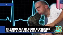 Bouche à bouche: Un homme fait les gestes de premiers secours sur son chien pour le sauver!