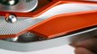 Motorcycle Mirrors Viper Orange Adjustable Sportsbike with Matte Black Mirror Base | KiWAV