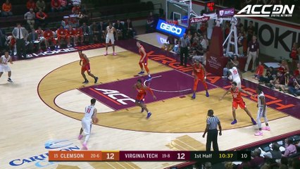 Clemson vs. Virginia Tech Basketball Highlights (2017-18)