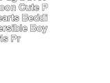 Sleepwish Pug Duvet Cover Cartoon Cute Pug Love Hearts Bedding 3D Reversible Boys Girls