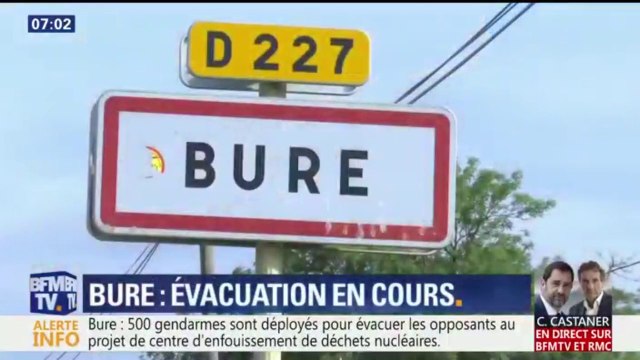 Évacuation en cours à la ZAD de Bure