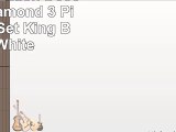 Lush Decor Lush Décor Tryna Diamond 3 Piece Quilt Set King BlackWhite