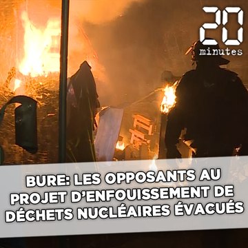 Opération d'évacuation des opposants au projet d'enfouissement de Bure