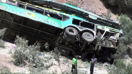 Forty-four dead after bus tumbles from Peru mountain road