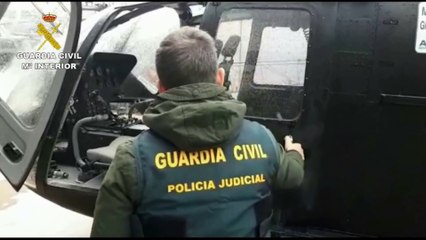 Guardia Civil desarticula organización de narcos que usaba helicópteros y pilotos exmilitares serbios