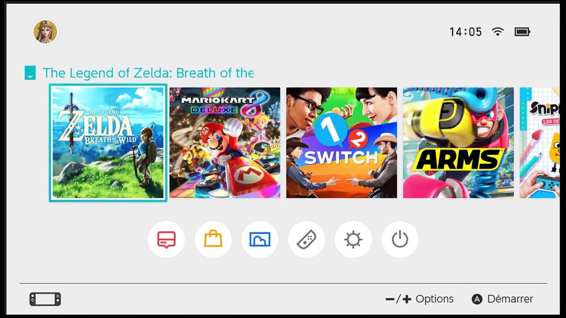 ⁣Nintendo Switch – Menu HOME