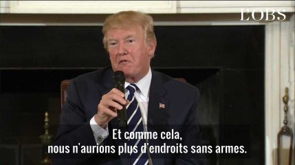 Face aux familles bouleversées, Trump veut "armer les professeurs".