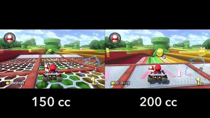 Mario Kart 8 - 200cc vs 150cc - Égout Piranha (Wii U)