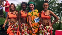 Woman runs 7 marathons on 7 continents dressed as 7 different fruits