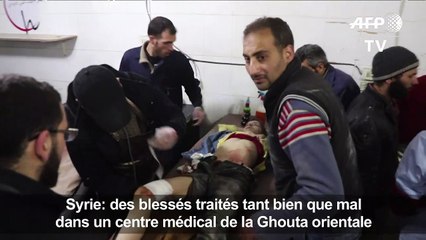 Dans la Ghouta bombardée, des blessés traités tant bien que mal